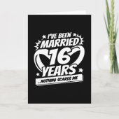 Getrouwd 16 jaar Grappig 16e bruiloft Jubileum Kaart (Voorkant)