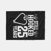 Getrouwd 25 jaar - Gevist paar - 25e bruiloft A Fleece Deken (Voorkant (Horizontaal))