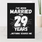 Getrouwd 29 jaar Grappig 29e bruiloft Jubileum Kaart (Voorkant)