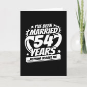 Getrouwd 54 jaar Grappig 54e bruiloft Jubileum Kaart (Voorkant)
