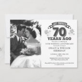 Getrouwd 70e bruiloft Jubileum foto Kaart (Voorkant)