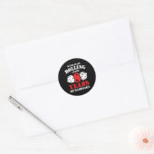 Getrouwd 8 jaar 8e bruiloft Jubileum Ronde Sticker (Envelop)