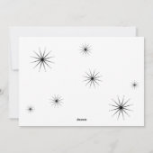 Getrouwd en Bright Pas getrouwd Flat Holiday Kaart (Achterkant)