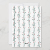 Getrouwd en Bright Pas getrouwd Kerstkaart (Achterkant)