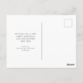 Getrouwd en Bright Script Pas getrouwd Vakantie Briefkaart (Achterkant)