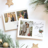 Getrouwd en helder script | Foto Berry Foliage Feestdagenkaart