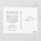 Getrouwd en Vrolijk Modern Script Foto Vakantie Briefkaart (Achterkant)
