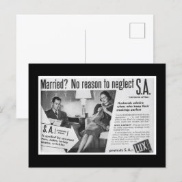 Getrouwd? Geen reden om "S.A." te verwaarlozen 😑 Briefkaart