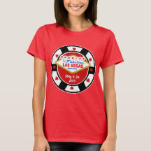 Getrouwd in Vegas Poker Chip T-shirt