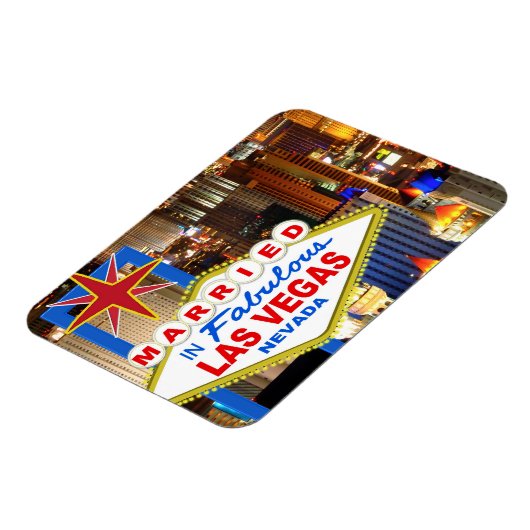 Getrouwd in Vegas Refridgerator Magnet Magneet (Linkerzijde)