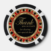 Getrouwd in (Voeg uw stad en staat toe) Pokerchips (Achterkant)