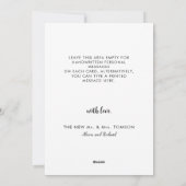 Getrouwd Kerstmis Bruiloft Dank u Foto Feestdagenkaart (Achterkant)