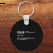 Getrouwd Leven Grappige Definitie Grap Humor Huwel Sleutelhanger (Voorkant)