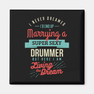 Getrouwd met een drummer, huwelijkscadeau magneet