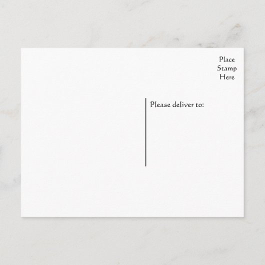 Getrouwd met het Black & White Heart Briefkaart (Achterkant)