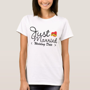 Getrouwd met "trouwdatum" t-shirt