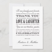 Getrouwd | Ontvangst Dankkaarten Bedankkaart (Voorkant)