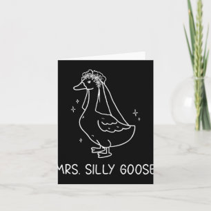 Getrouwd paar Matching Mrs Goose Pas getrouwd Kaart