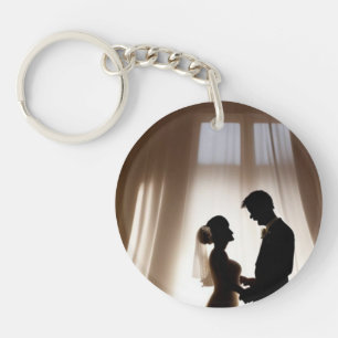 Getrouwd souvenir sleutelhanger