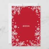 Getrouwd & Vrolijk. Kerstfotokaart Feestdagenkaart (Achterkant)