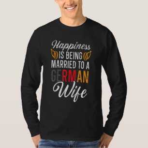 Getrouwd zijn met een Duitse man Vrouw Duitsland V T-shirt