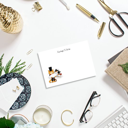 Getrouwde Cartoon Cats om te doen lijst Post-it® Notes