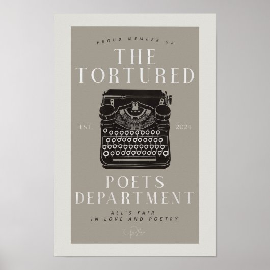 Getrouwde Dichters Afdeling Lid Print (Voorkant)