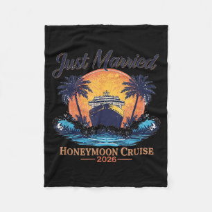 Getrouwde huwelijksreis cruise 2026 trouwreis ocea fleece deken