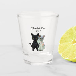 Getrouwde katten 2025 shot glas