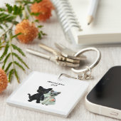 Getrouwde katten 2025 sleutelhanger (Voorkant Rechts)