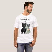 Getrouwde katten 2025 t-shirt (Voorkant volledig)