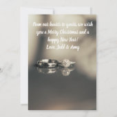 Getrouwde kerstcadeaukaart kaart (Achterkant)