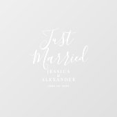 Getrouwde Passen getrouwd witte auto Raamsticker (Vel)