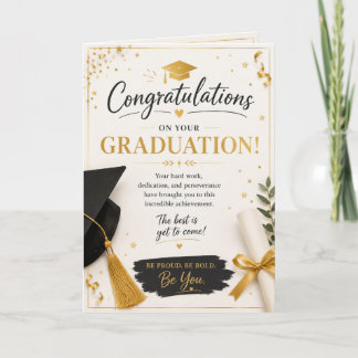 Getrouwe Stappen: Een Diploma Zegenkaart Feestdagen Kaart