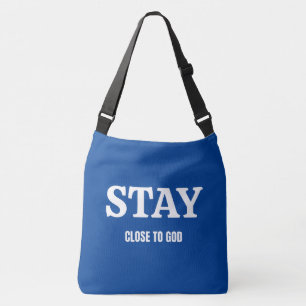"Getrouwe stappen, goddelijke leiding" spiritueel  Crossbody Tas