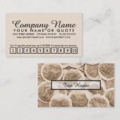 getrouwheidsprogramma van theekhuizen klantenkaartje (Voorkant / Achterkant)