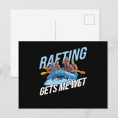 Gets Me Wet Rafting Briefkaart (Voorkant / Achterkant)