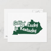Gettin' Lucky in Kentucky Briefkaart (Voorkant / Achterkant)