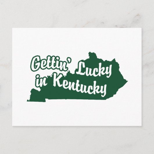 Gettin' Lucky in Kentucky Briefkaart (Voorkant)