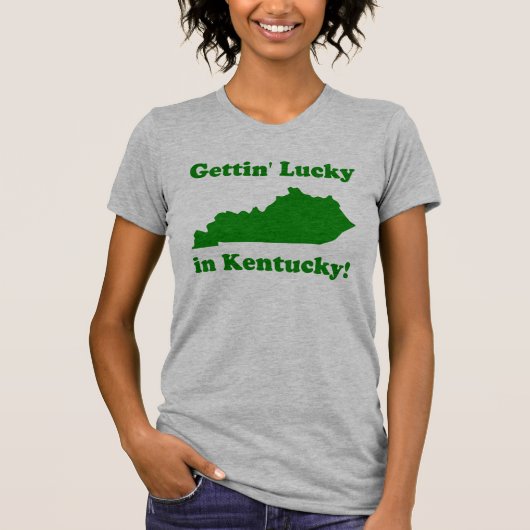 Gettin' Lucky in Kentucky T-shirt (Voorkant)