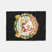 Getting Blotto In Santa's Grotto Drunk Friends Nig Fleece Deken (Voorkant (Horizontaal))