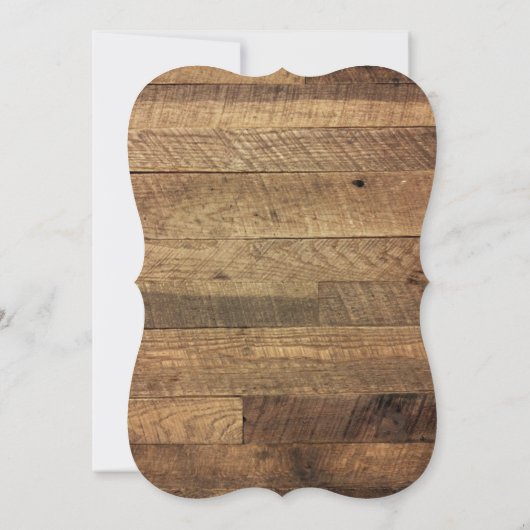 Getting Hitched Barn Wood bruiloft uitnodigingen (Achterkant)