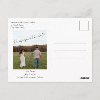 Getting Hitched Save the Date Postcard Briefkaart