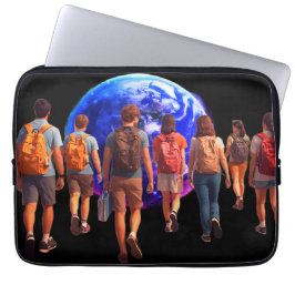 Getting Ready for the World Back to School Laptop Sleeve