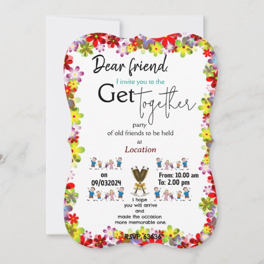 Getting together uitnodiging (Voorkant)