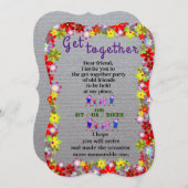 Getting together uitnodiging (Voorkant / Achterkant)