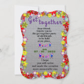 Getting together uitnodiging (Voorkant)