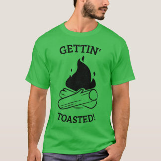 Gettinoasted Camping grappig T-shirt