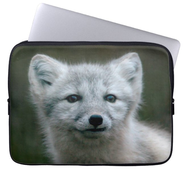 Getty Afbeeldingen | Arctic Fox Kit Laptop Sleeve (Voorkant)