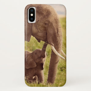 Getty Afbeeldingen Elefant en Baby iPhone X Hoesje